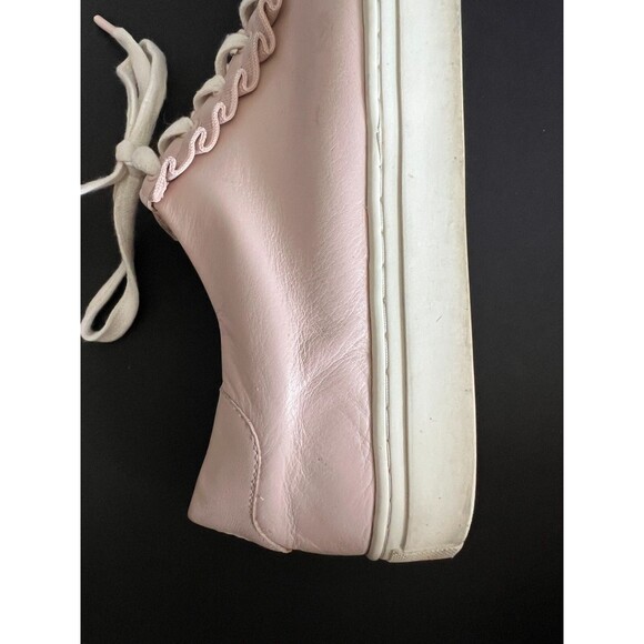 Tory Burch Sport Pink Leather Athletic Shoe Women's 11M Sneakers Ruffle SN36558 - Picture 7 of 16